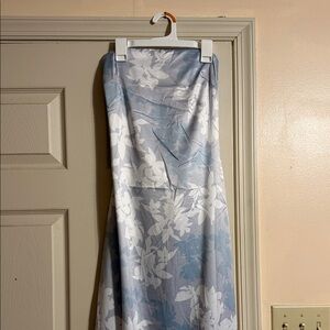 Peppermayo Blue and White Floral Maxi Dress